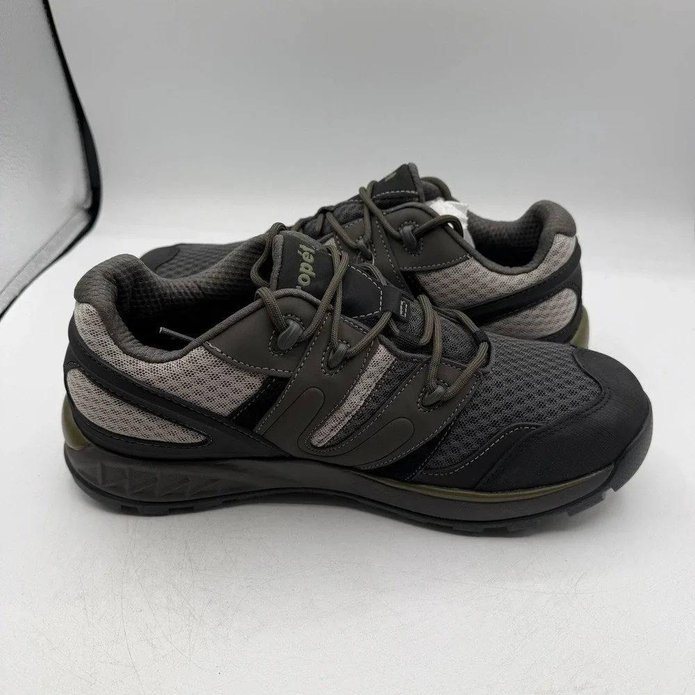 Propet Vercors Shoes Mens Sz 10.5 M(D) Grey/Olive Ortholite Sneakers‎ MOA002S